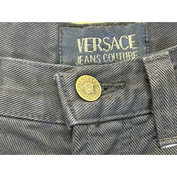 Versace Jeans Couture Women’s Straight-Leg Jeans Dark Blue 28x27 - Picture 8 of 16